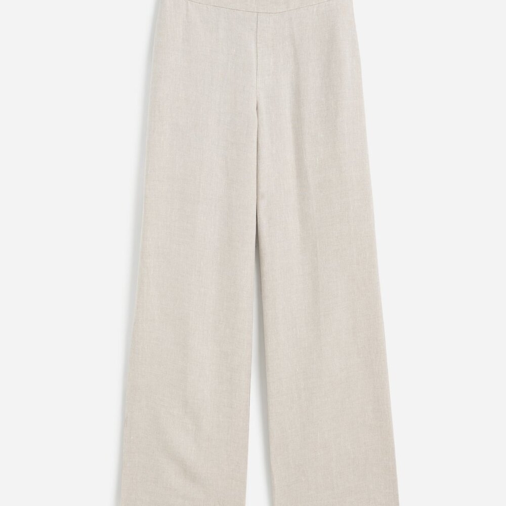NWT Madewell The Easy Pull-On Pant in 100% Linen Oat XS - Picture 3 of 6